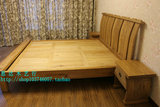 老榆木家具中式实木床 免漆环保全实木双人床 定做榫卯家具实木床