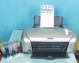 二手 爱普生R230喷墨照片打印机 支持光盘打印 效果好 带新连供