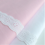 手工DIY布艺 粉色/淡蓝色纯色全棉斜纹床品面料布料 活性印染