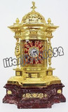 海外代购 钟表座钟挂钟 古董时钟罕见19世纪法国大青铜钟&大理石