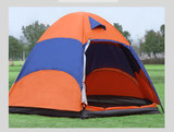包邮盛源六角帐篷3-4 5-8人防雨防紫外线帐篷多人双层登山大帐篷