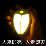 新款创意LED小夜灯 甲壳虫人体感应灯 智能光控进门衣柜床头台灯