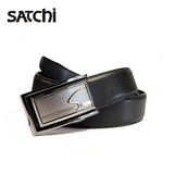 SATCHI/沙驰皮带 男士牛皮自动扣皮带腰带 时尚商务青年皮带裤带