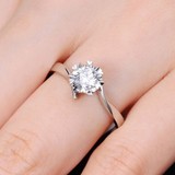 雪花款扭臂钻石戒指天然南非钻石钻戒双倍显钻女戒结婚订婚指环