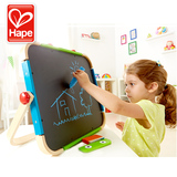 正品德国Hape儿童画板双面磁性白板黑板写字板益智玩具3-4-5-6岁