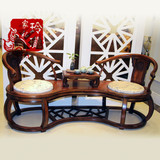 特价美式家具客厅实木雅致双人沙发椅新中式休闲布艺会客茶几茶台