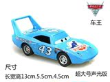 大号赛车汽车总动员合金玩具车模型车王蓝色声光回力