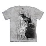 美国代购themountain2016新款悬崖嚎叫狼纯棉3D立体图案短袖T恤