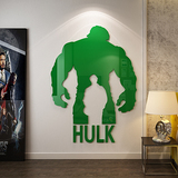 钢铁侠和绿巨人复仇者联盟动漫美国队长人物背景亚克力3D立体墙贴