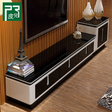简约小户型地柜创意客厅宜家地柜墙柜现代烤漆钢化玻璃电视柜组合