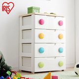 爱丽思IRIS 儿童环保彩色扣四层抽屉式塑料整理柜收纳柜 HG-554