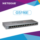 增票 美国网件/NEGEAR GS116E 16口全千兆网管交换机支持 包顺丰