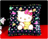 Hello Kitty可爱黑色韩版卡通可爱坐垫 舒适座垫椅垫  超值热推