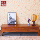 红木家具 中式全实木电视柜 客厅地柜非洲花梨木四抽组合1.8 2米