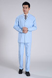 南丁格尔白大褂，冬装，男医生分体套装，长袖工作服，蓝色，白色