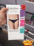 美国代购Calvin Klein CK纯棉三角女士内裤3条装 现货 QUNEUEA7