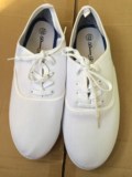 外贸原单 系带大码男士白球鞋 白帆布运动鞋欧美复古潮白布鞋包邮
