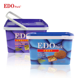 EDO pack 蓝莓提子纤麦饼干600g原味纤麦饼干罐装早餐饼干零食品