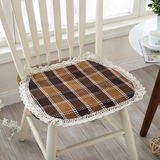 四季棉线椭圆编织椅子坐垫夏季餐桌椅垫餐椅垫办公室坐垫凳座垫