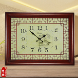 明清中式挂钟表镂空仿古时尚现代客厅时尚超大号石英钟表古典时钟