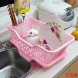 厨房置物架装碗筷收纳盒碗柜放碗架沥水架塑料碗箱碗碟架盘子