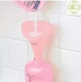 创意新品日本塑料浴室用具大号敞口小漏斗浴液洗发膏奶瓶奶粉注水