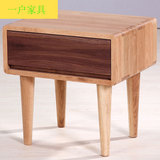 MUJI日式纯全实木床头柜白橡木卧室家具角几简约风格环保储置物柜