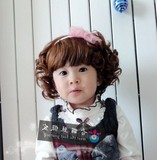 宝宝拍照韩版儿童宝宝帽子头饰 女宝宝整头模特假发婴儿 其他品牌