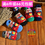 韩国进口代购正品宝宝加厚毛绒地板袜儿童亲子早教毛巾袜防滑袜套