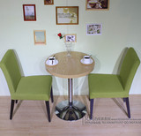 简约咖啡厅桌椅奶茶甜品店桌椅西餐厅果绿餐桌椅组合休闲吧小圆桌
