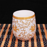 DIY 高白泥陶瓷茶具茶杯子个人杯日式品茗杯 办公茶杯水杯花茶杯