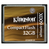 金士顿CF卡32G 600X 尼康佳能7d 5d3/2 单反相机储存卡高速极速卡