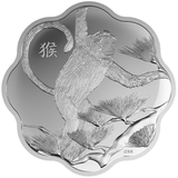 2016年加拿大中国生肖系列猴年莲花状银币