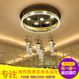 餐厅吊灯气泡柱水晶灯具餐吊灯饰卧室客厅饭厅创意个性简约现代