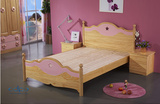 红星专柜实木家具松木家具松木公主床粉色床新西兰松环保儿童床
