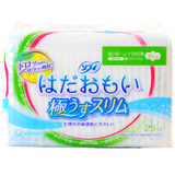 日本原装尤妮佳苏菲敏感肌日用超薄感卫生巾21CM25片*无荧光剂