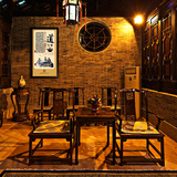 中国风茶文化装饰画茶楼餐厅有框画墙画茶馆茶社挂画壁画茶室茶道