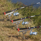 新款自动鱼竿支架三代钓鱼高弹力海杆弹簧竿架地插炮台架杆高灵敏