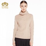 2014妙客女式新款高领纯羊绒衫短款正品100纯山羊绒衫毛衣