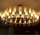 奢华大吊灯欧式客厅灯酒店餐厅大厅工程灯具新中式铁艺大气复古灯
