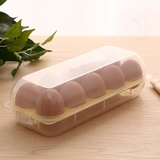 日本创意厨房鸡蛋盒冰箱保鲜盒分格收纳盒塑料冷藏整理盒子鸡蛋托