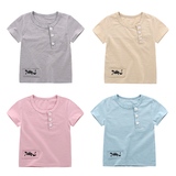 婴儿衣服宝宝夏季短袖T恤0-1-2-3-4岁男童上衣小女孩夏天休闲服装