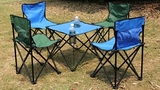 加厚户外桌椅套装野外便携式可折叠野餐桌子铝合金烧烤桌露营展业