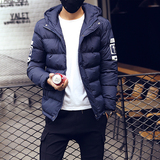 日系加厚棉衣男士冬季棉袄韩版青少年连帽短款羽绒棉服男装外套潮