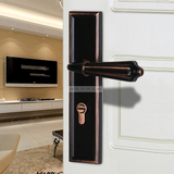 新款 美式室内房门锁 实木门锁具 简欧式青古铜门锁 仿黑古铜色