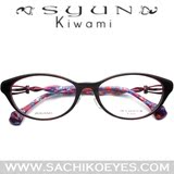 新款syunkiwami眼镜框正品复古纯钛华丽潮女士配近视镜架框1454