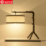 新中式台灯现代简约卧室床头灯创意个性书房客厅灯大气吧台灯具