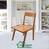 北欧宜家实木餐椅 日式原木餐椅 白橡木 实木书桌椅 咖啡厅桌椅子