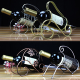 限区包邮欧式红酒架创意葡萄酒架子复古铁艺摆件时尚家居摆件