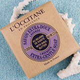 【专柜代购】Loccitane/欧舒丹 乳木果薰衣草味护肤香皂100g